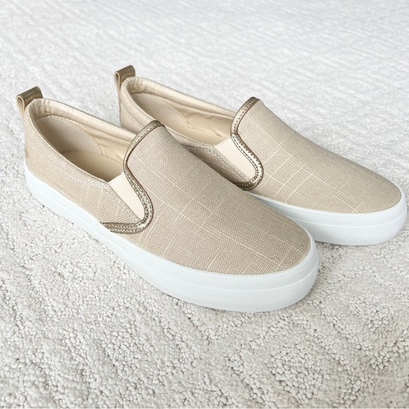 NWT Sperry Women’s Creat Twin Gore Ivory Slip Ons - 7.5 - Picture 4 of 16